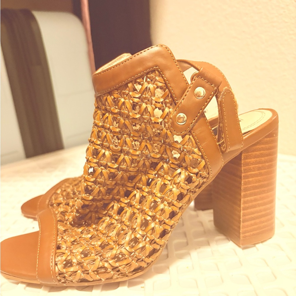 Steven By Steve Madden Brown Chunky Heeled Sandals